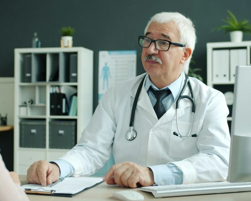 Doctor consulting a patient in a clinic